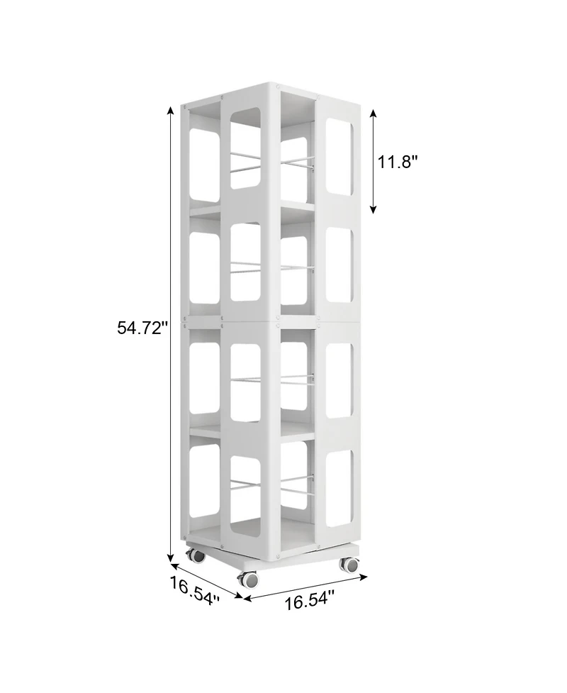 Streamdale Furniture Rotating Steel Bookshelf