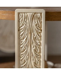 Streamdale Furniture Carved Wood Coffee/End Table with Storage