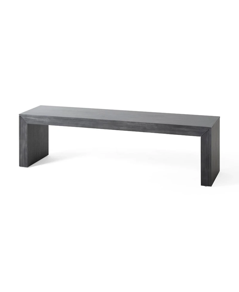 Streamdale Furniture Acacia Wood Black Dining Bench