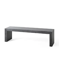 Streamdale Furniture Acacia Wood Black Dining Bench