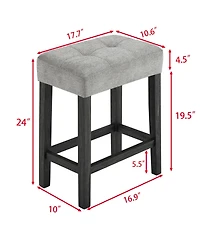 Streamdale Furniture Industrial Bar Table Set with Power Outlet