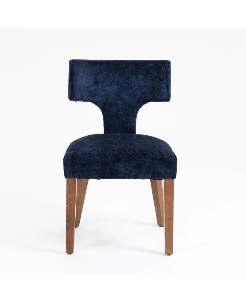 Streamdale Furniture Streamdale Mid Century Modern Blue Dining Chairs (Set of 2 )