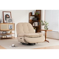 Streamdale Furniture Power Recliner Glider w/ Usb Charger & Bluetooth (Cd-8991