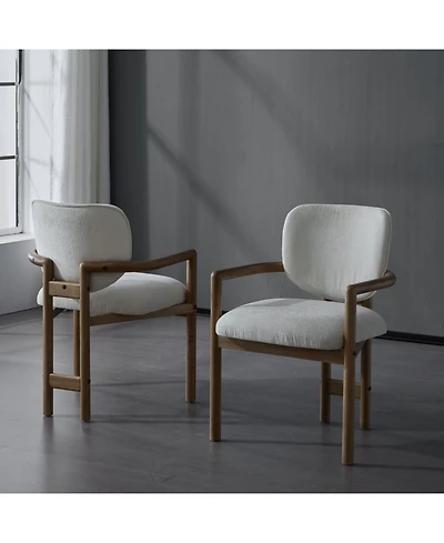 Streamdale Furniture Upholstered Arm Chairs Set of 2, Fabric, 300 Lbs Capacity