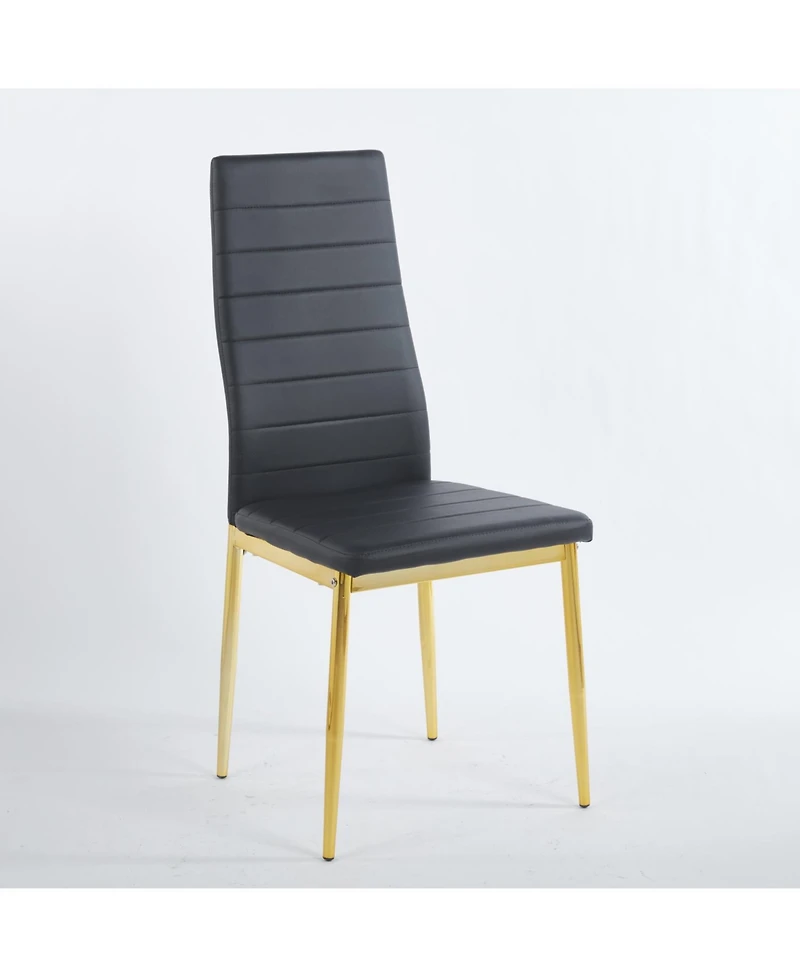 Streamdale Furniture Mid-Century Glass Top Dining Set