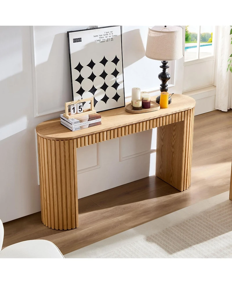 Streamdale Furniture Modern Console Table with Drawer - Nature