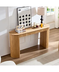Streamdale Furniture Modern Console Table with Drawer - Nature