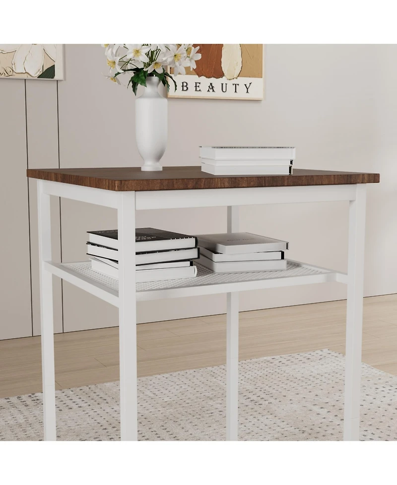 Streamdale Furniture Bar table, equipped with 2 bar stools, with backrest and partition