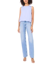 Vince Camuto Women's Bubble Hem Crewneck Blouse