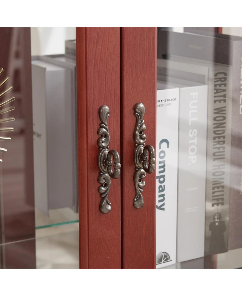 Streamdale Furniture Elegant 2-Door Curio Cabinet - Lighted Display