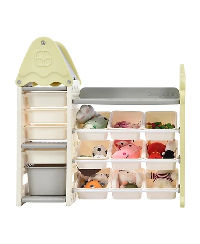 Streamdale Furniture Toy Storage Organizer with 14 Bins for Kids