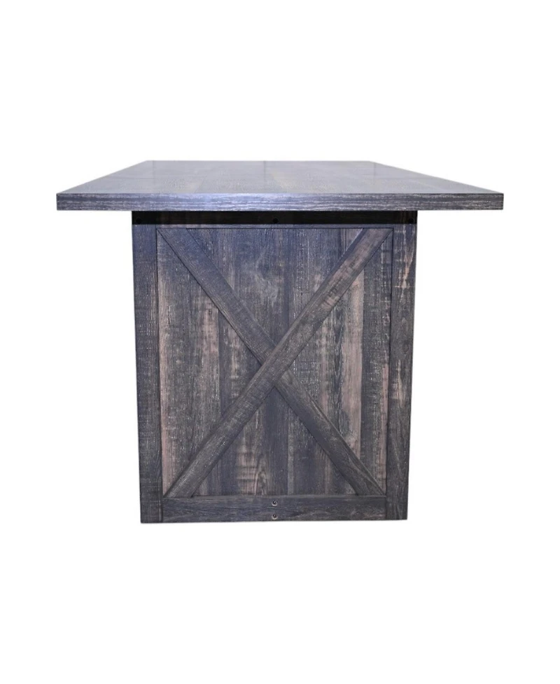 Streamdale Furniture Farmhouse Dining Table 70.87" Gray