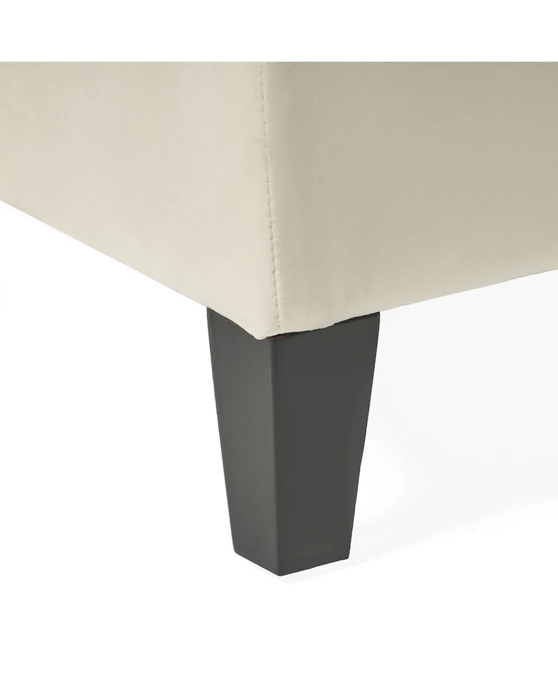 Streamdale Button Tufted Diamond Stitch Storage Ottoman Bench