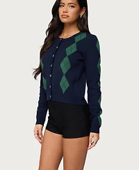Edikted Women's Farren Argyle Cardigan