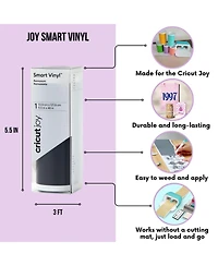 Cricut Joy Smart Machine and Diy Vinyl Decal Starter Bundle