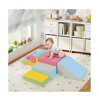 Hongge Soft Foam Climbing Block Set for Toddlers with Stackable Shapes for Active Play