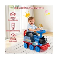 Hongge Kids Electric Ride On Train with Detachable Carriage and Interactive Sounds