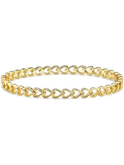 Devata Open Heart Bangle Bracelet , Size Medium