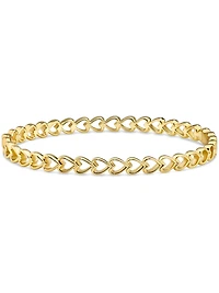 Devata Open Heart Bangle Bracelet , Size Medium