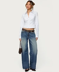 Edikted Women's Laurna Tailored Button Up Shirt