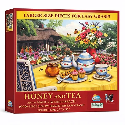 SunsOut Honey and Tea 1000 piece Jigsaw Puzzle for Adults Large Pieces