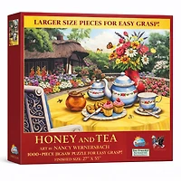 SunsOut Honey and Tea 1000 piece Jigsaw Puzzle for Adults Large Pieces