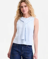 On 34th Women's Tie-Neck Sleeveless Sweater, Macy's Exclusive
