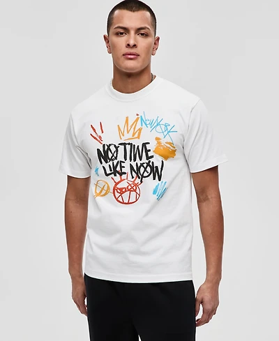 Mode of One Men's Cotton No Time Like Now Graphic T-Shirt, Macy's Exclusive