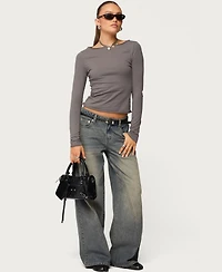 Edikted Women's Nico Boat Neck Top