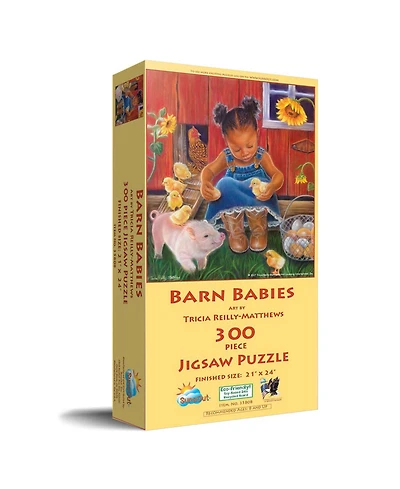 SunsOut Barn Babies 300 piece Jigsaw Puzzle for Adults