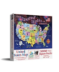 SunsOut United States Map 1000 piece Jigsaw Puzzle for Adults Fourth of July