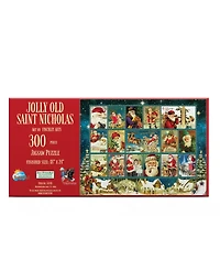 SunsOut Jolly Old Saint Nicholas 300 piece Jigsaw Puzzle for Adults Christmas