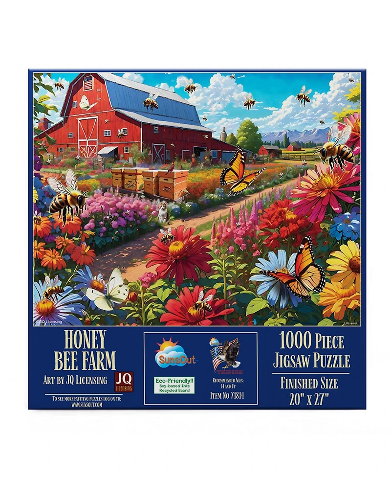SunsOut Honey Bee Farm 1000 piece Jigsaw Puzzle for Adults