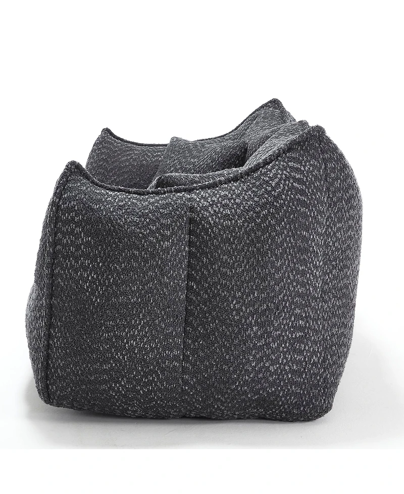 Streamdale Furniture Plush Beanbag Sofa with Foam Core for Two