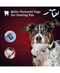 Fuzzwoof 10 Pack Halloween Party Squeaky Dog Toys, Bulk Plush Toys for Spooky Season, Tag/Chew/Fetch Toys, Halloween Gifts for Small to Medium Dogs