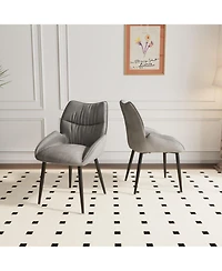 Streamdale Furniture Elegant Velvet Dining Chairs (Set of 2)