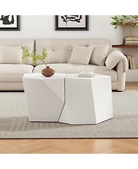 Streamdale Furniture Geometric Coffee Table Set - Modern Nesting Tables