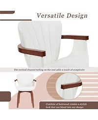 Streamdale Furniture Bentwood Swivel Dining Chairs (Set of 2)