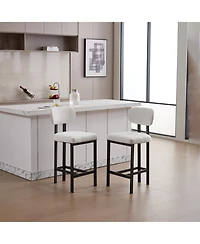 Streamdale Furniture Upholstered Counter Height Bar Stools - Set of 2