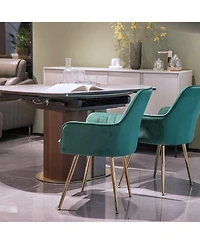 Streamdale Furniture Streamdale Velvet Dining Chairs (Set of 2)