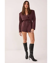 Nasty Gal Women's Tailored Button Detail Romper