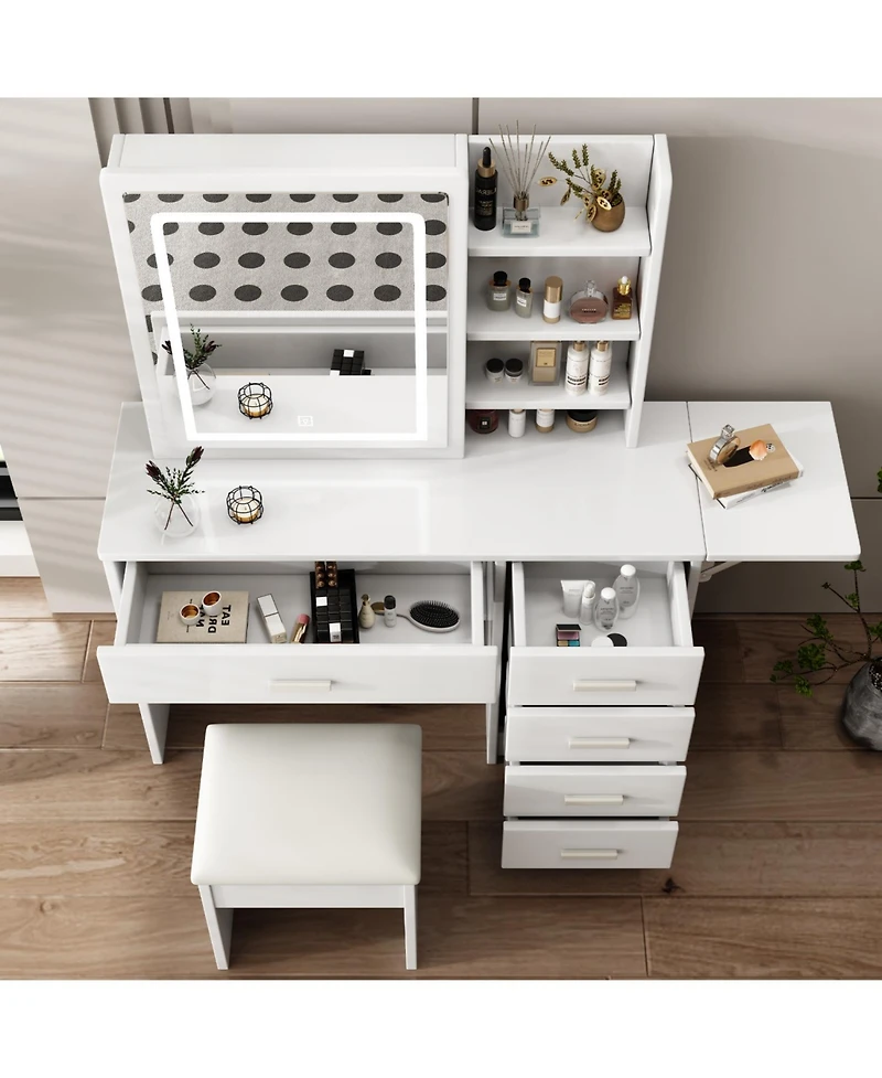 Streamdale Quality Vanity Table Durable, Stylish, Large Mirror & Storage