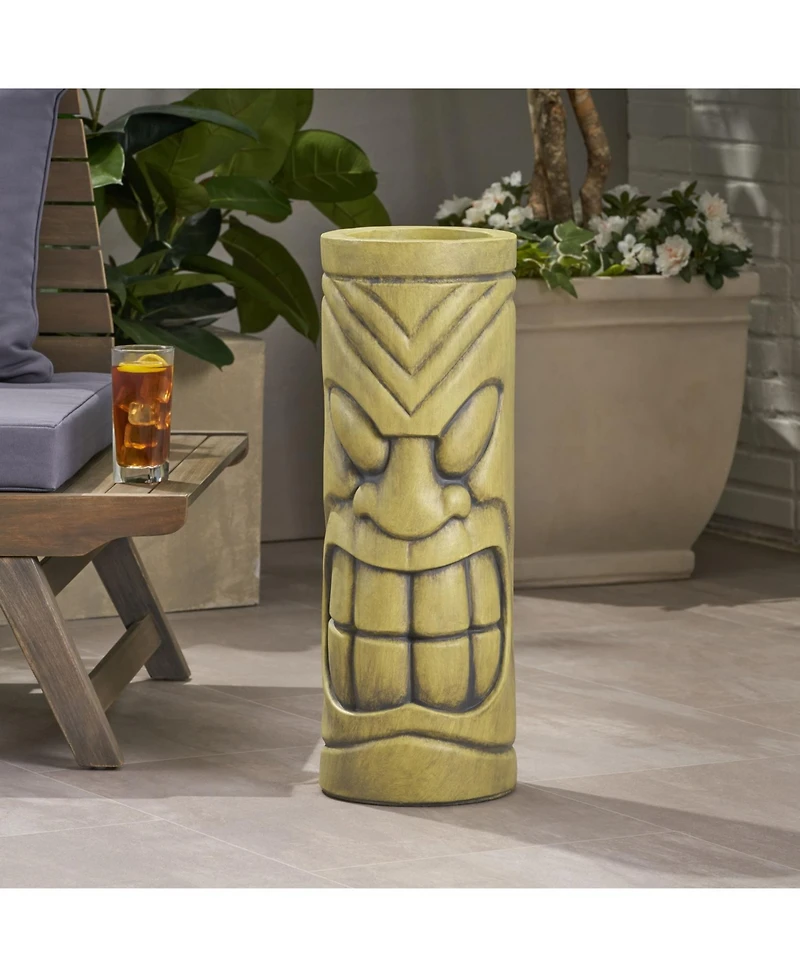 Streamdale Furniture Antique Green Face Pot Planter