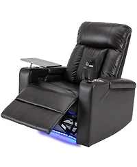 Streamdale Furniture Premium Power Recliner with Storage Arms, Cupholders, Swivel Tray Table and Cell Phone Stand