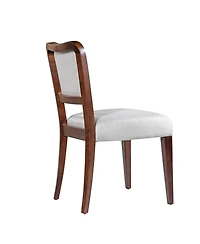 Streamdale Furniture Walnut Upholstered Dining Chairs (Set of 2)