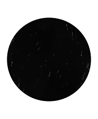 Streamdale Furniture 43" Faux Marble Round Dining Table - Mid-Century Modern