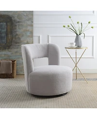 Streamdale Furniture Teddy Fabric Swivel Accent Chair for Living Room Bedroom