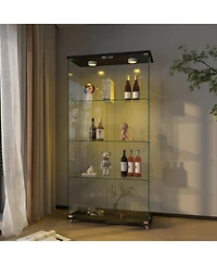 Streamdale Furniture Led Glass Display Cabinet