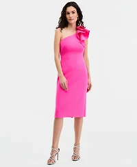 Eliza J Women's Ruffled One-Shoulder Sleeveless Dress