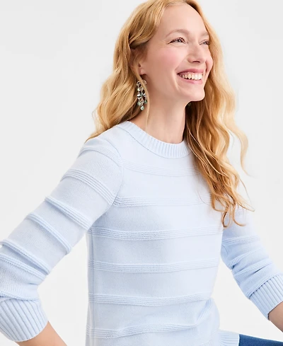 Style & Co Women's Crewneck Stitch Sweater, Macy's Exclusive